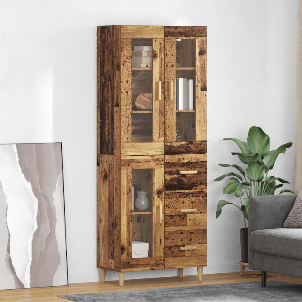 Haut Armoire Bois Ancien 69,5 x 34 x 180 cm Bois d'ingénierie - XIOS