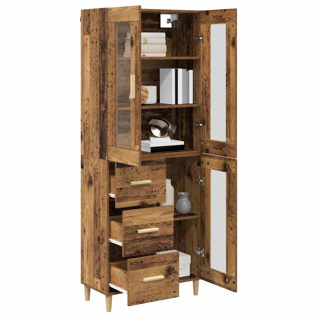Haut Armoire Bois Ancien 69,5 x 34 x 180 cm Bois d'ingénierie - XIOS
