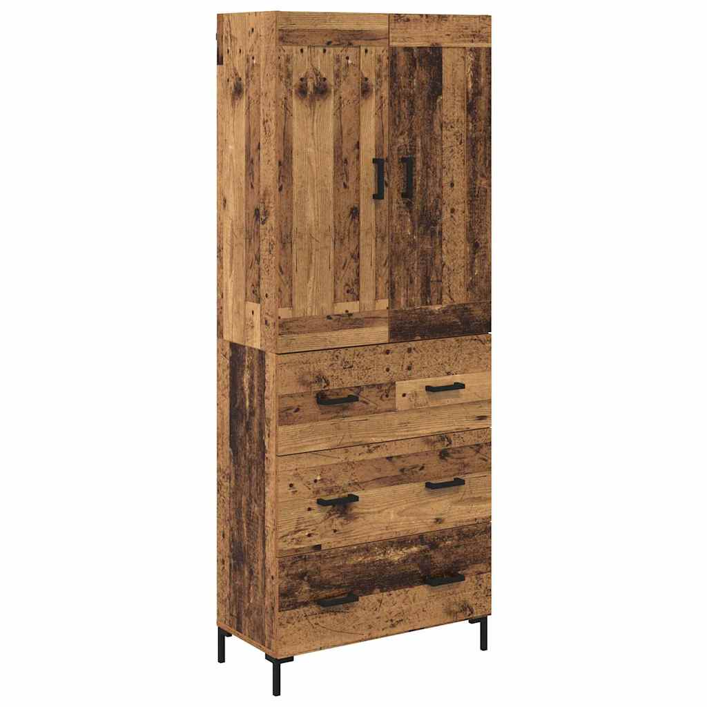 Haut Armoire 2 pc Bois Ancien 69,5 x 34 x 180 cm