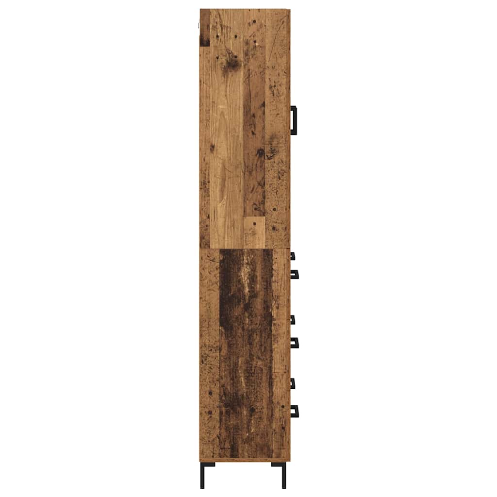 Haut Armoire 2 pc Bois Ancien 69,5 x 34 x 180 cm