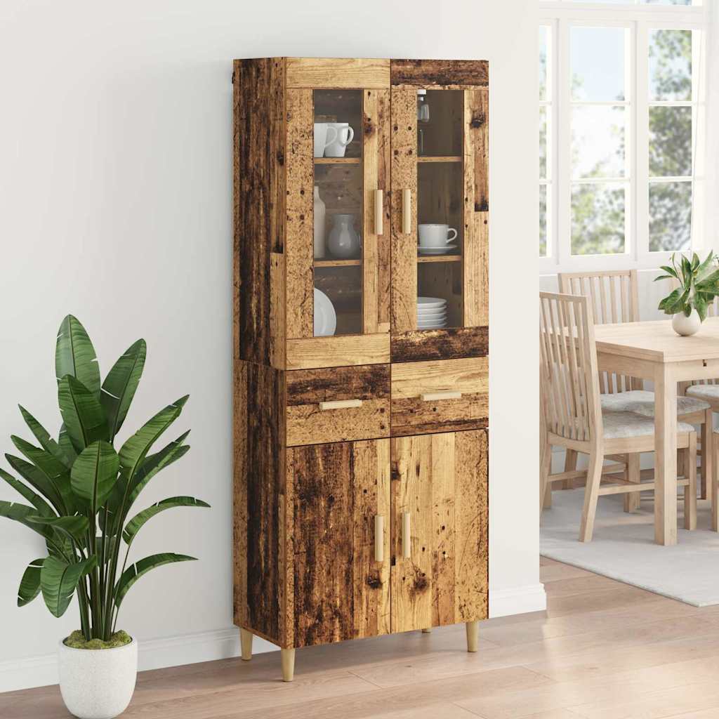 Haut Armoire Bois Ancien 69,5 x 34 x 180 cm Bois d'ingénierie - XIOS