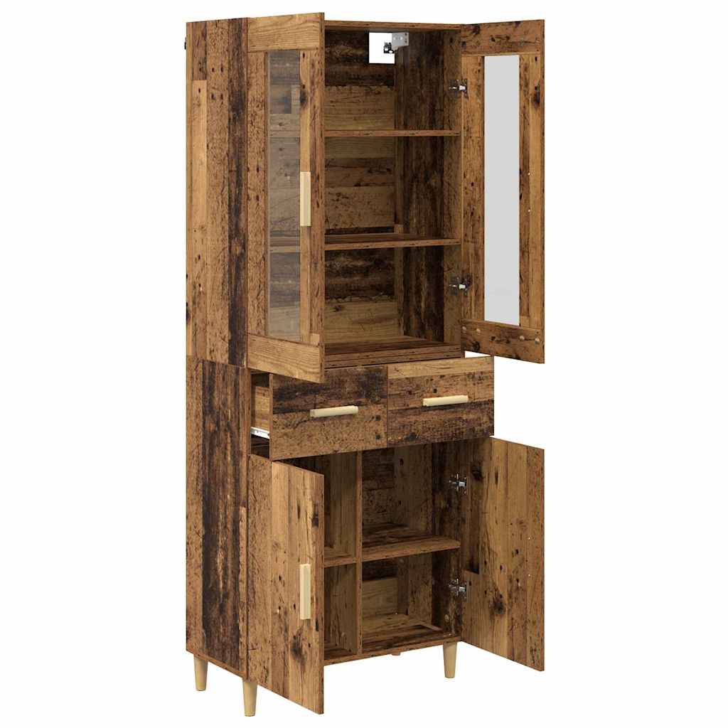 Haut Armoire Bois Ancien 69,5 x 34 x 180 cm Bois d'ingénierie - XIOS