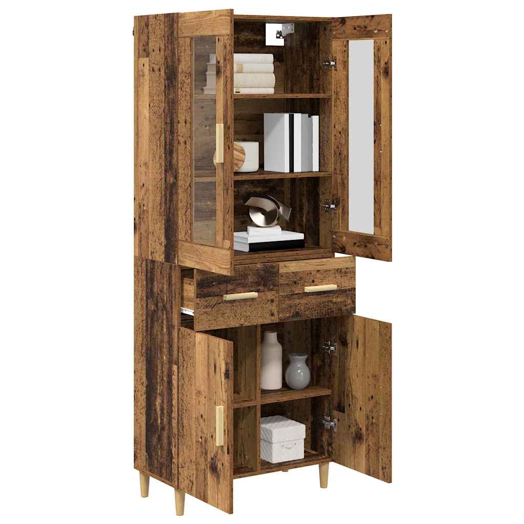Haut Armoire Bois Ancien 69,5 x 34 x 180 cm Bois d'ingénierie - XIOS