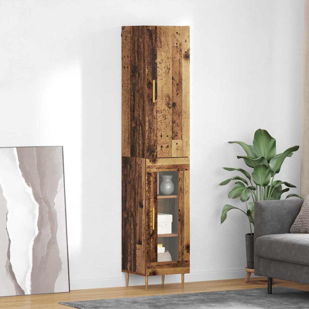 Haut Armoire Bois Ancien 34,5 x 34 x 180 cm Bois d'ingénierie - XIOS
