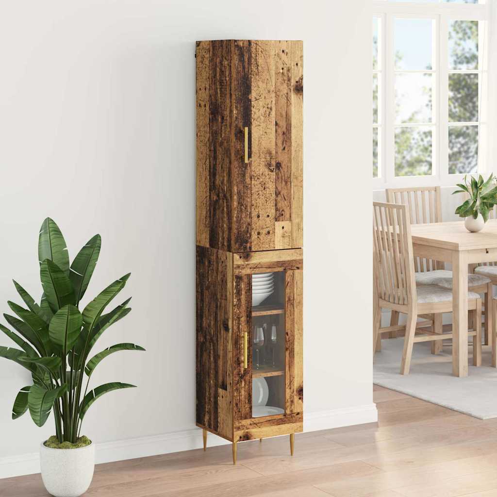 Haut Armoire Bois Ancien 34,5 x 34 x 180 cm Bois d'ingénierie - XIOS