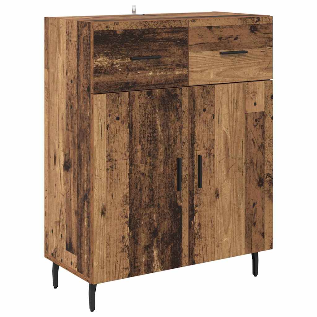Haut Armoire avec tiroir Bois Ancien 69,5 x 34 x 180 cm - XIOS