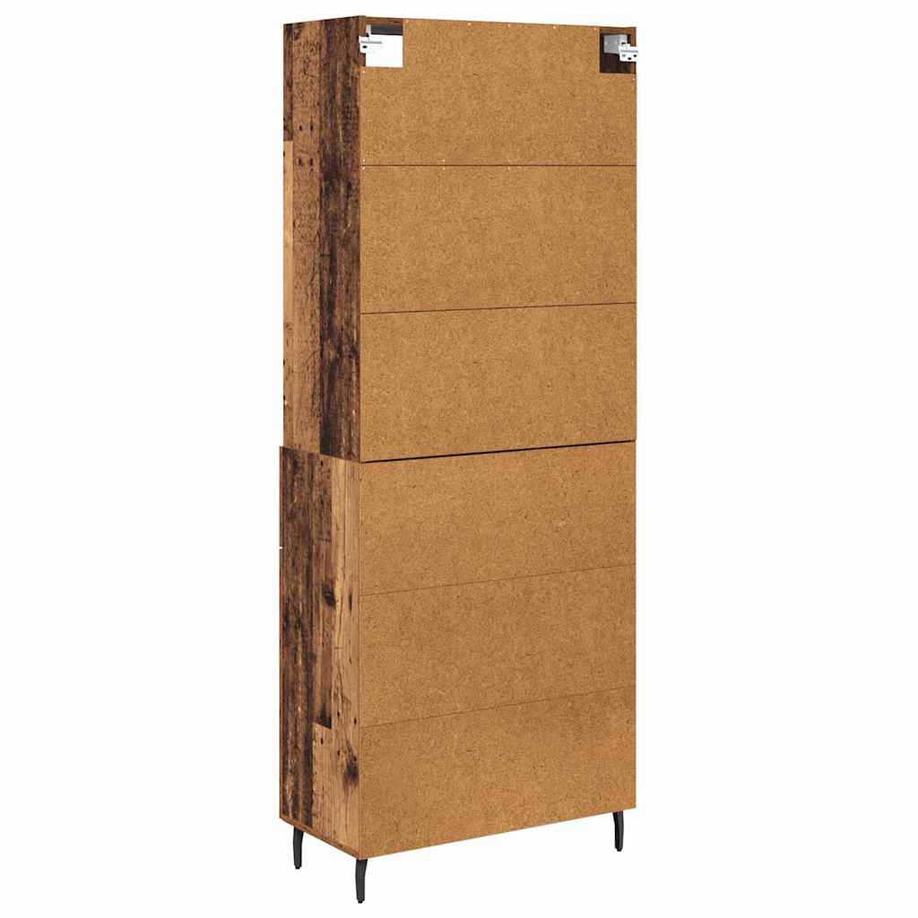 Haut Armoire avec tiroir Bois Ancien 69,5 x 34 x 180 cm - XIOS