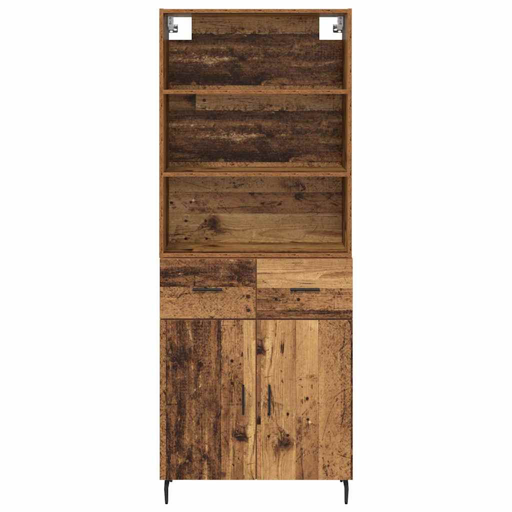 Haut Armoire avec tiroir Bois Ancien 69,5 x 34 x 180 cm - XIOS