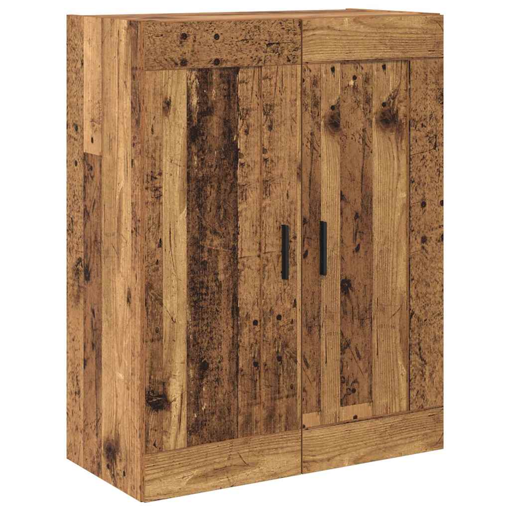 Haut Armoire 2 pcs Bois Ancien Bois d'ingénierie - XIOS