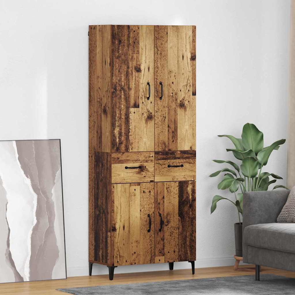 Haut Armoire Bois Ancien 69,5 x 34 x 180 cm Bois d'ingénierie - XIOS