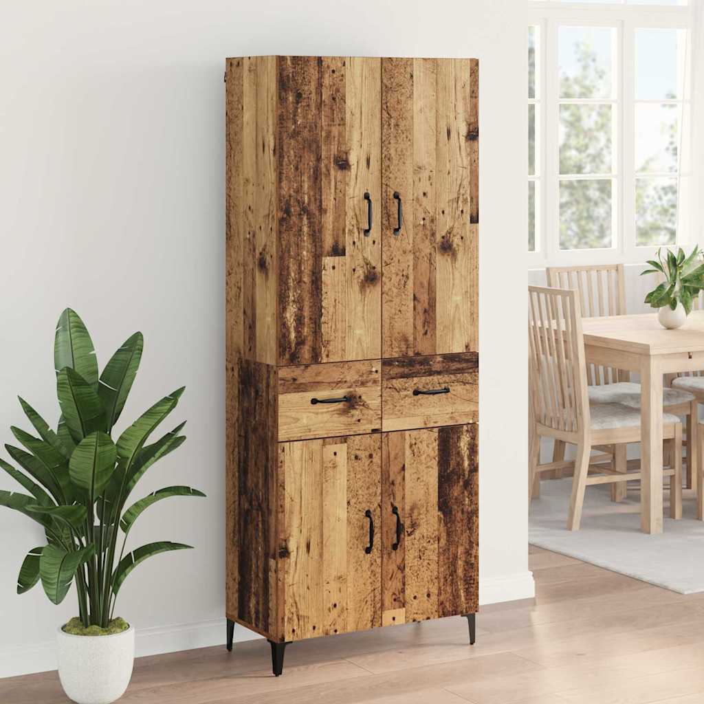 Haut Armoire Bois Ancien 69,5 x 34 x 180 cm Bois d'ingénierie - XIOS
