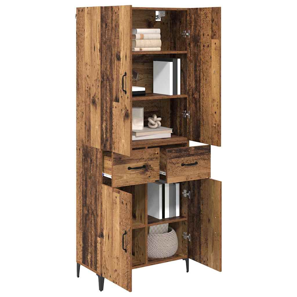 Haut Armoire Bois Ancien 69,5 x 34 x 180 cm Bois d'ingénierie - XIOS