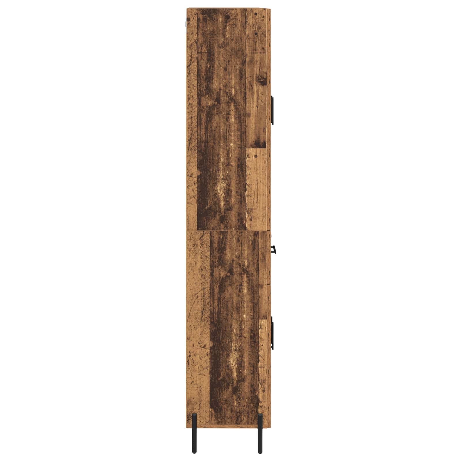 Haut Armoire 2 pc Bois Ancien 69,5 x 34 x 180 cm