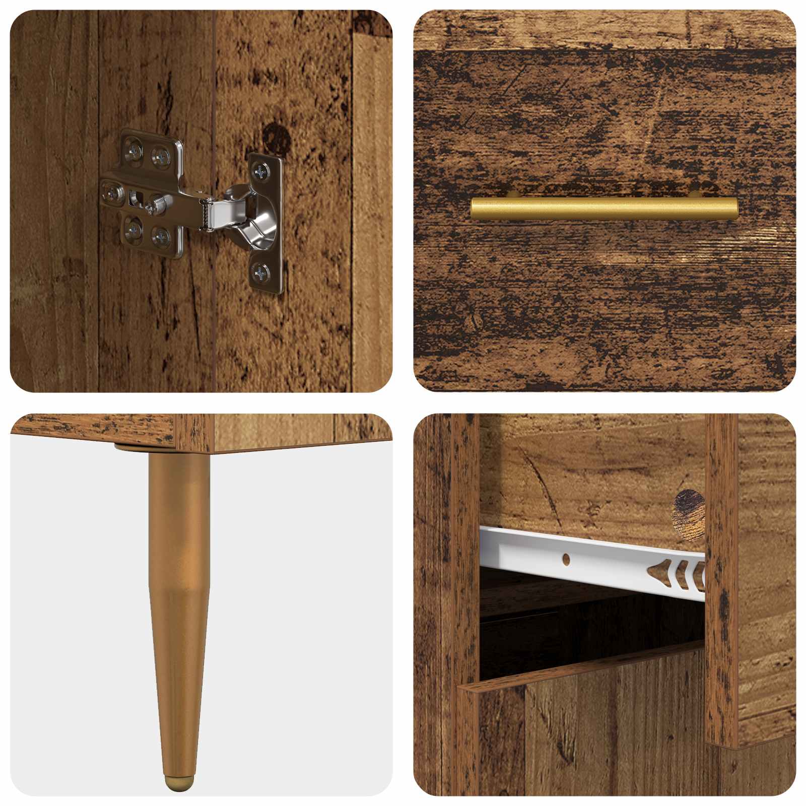 Haut Armoire Bois Ancien 69,5 x 34 x 180 cm Bois d'ingénierie - XIOS