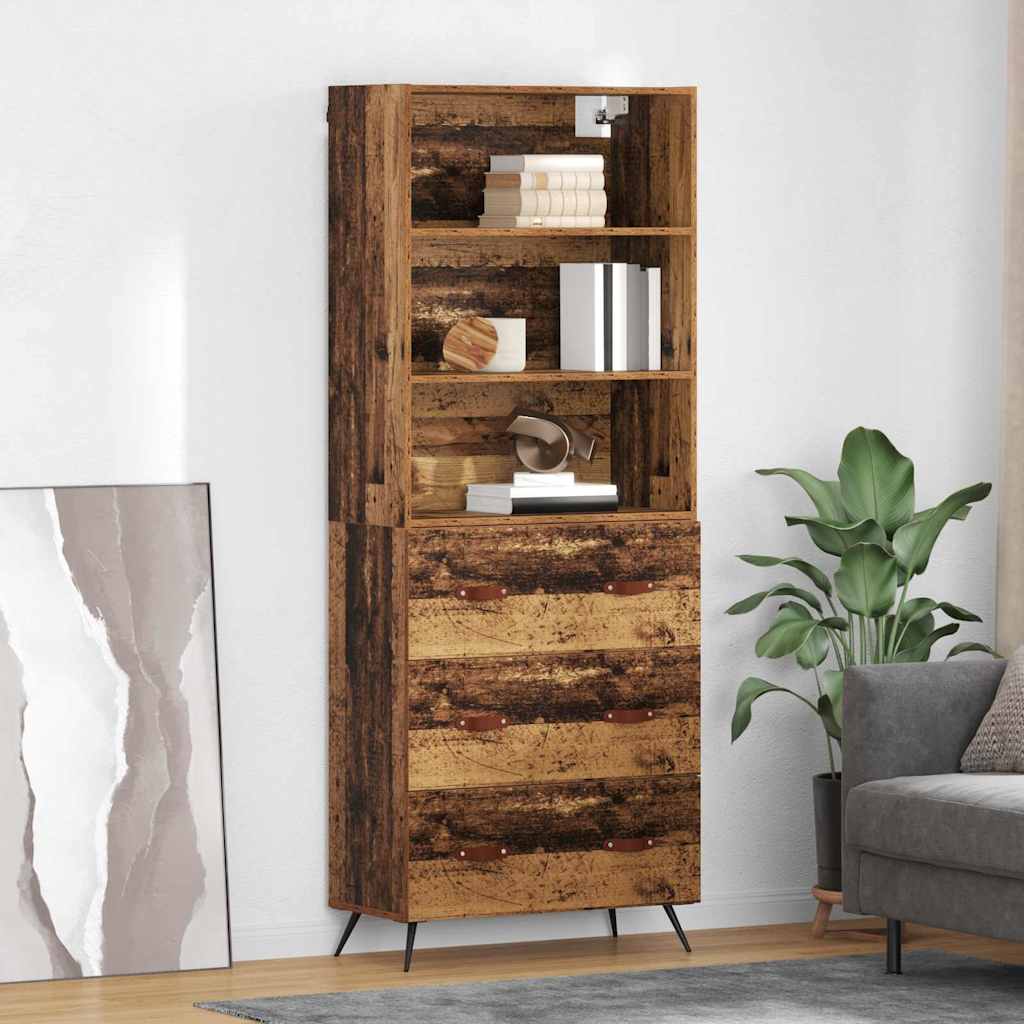 Haut Armoire Bois Ancien 69,5 x 34 x 180 cm Bois d'ingénierie - XIOS