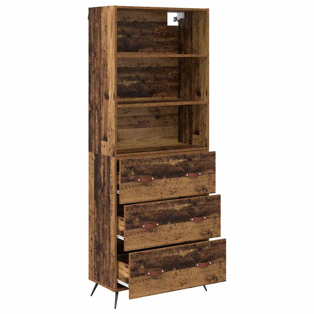 Haut Armoire Bois Ancien 69,5 x 34 x 180 cm Bois d'ingénierie - XIOS
