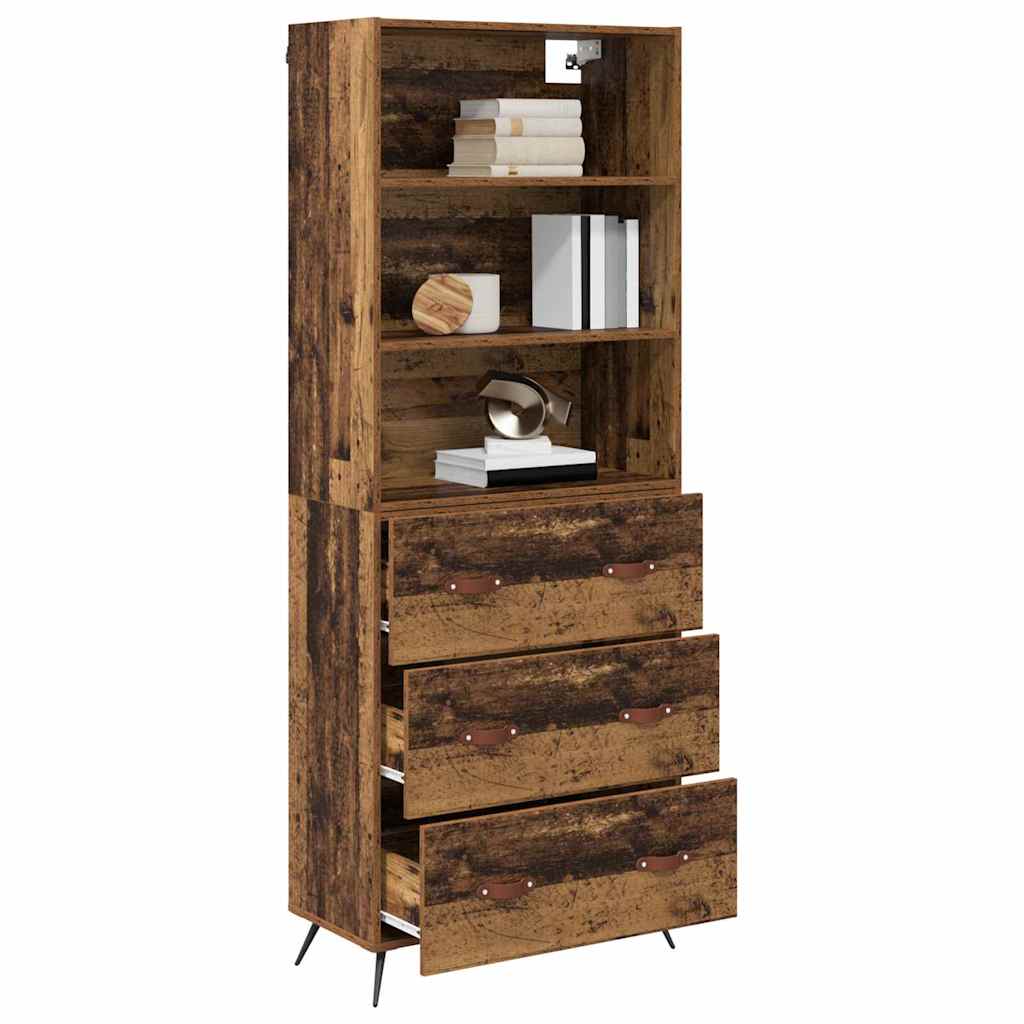 Haut Armoire Bois Ancien 69,5 x 34 x 180 cm Bois d'ingénierie - XIOS