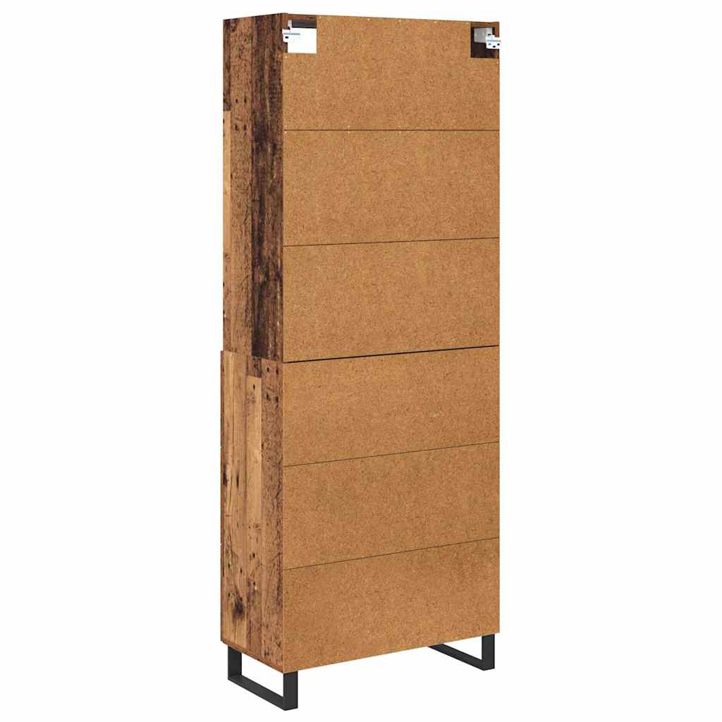 Haut Armoire avec tiroir 2 pcs Bois ancien Bois d'ingénierie - XIOS
