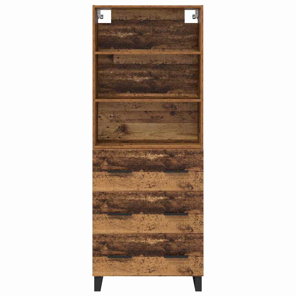 Haut Armoire avec tiroir 2 pcs Bois ancien Bois d'ingénierie - XIOS