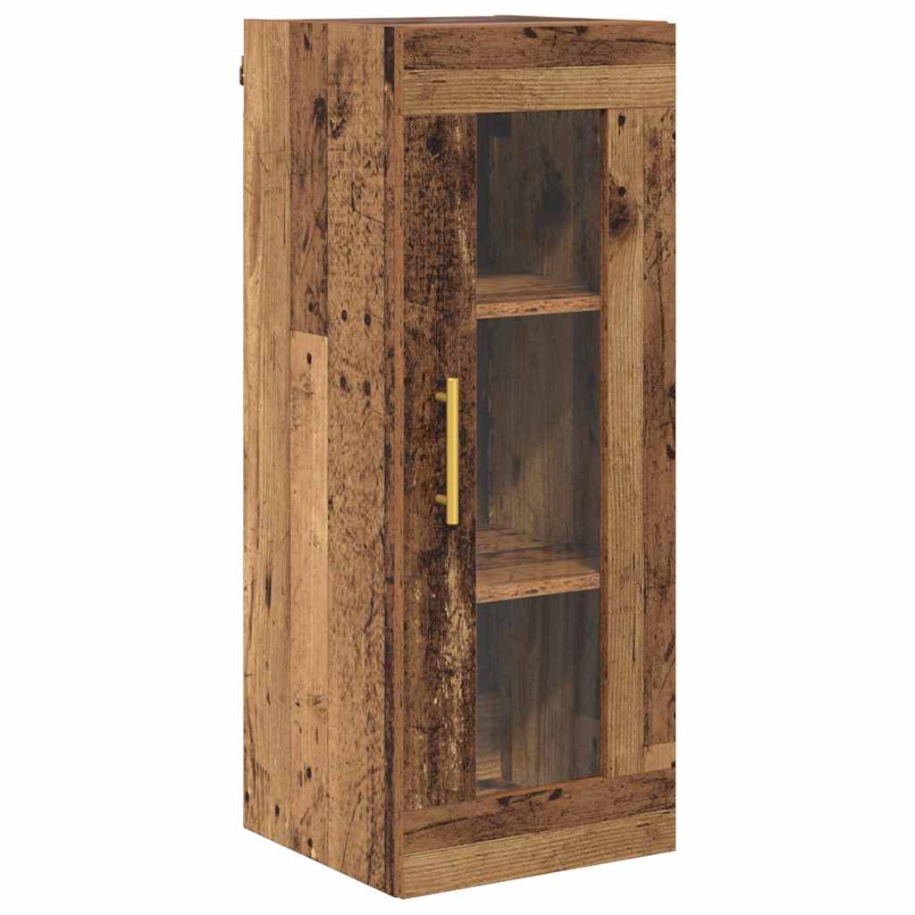 Haut Armoire 2 pcs Bois Ancien Verre - XIOS
