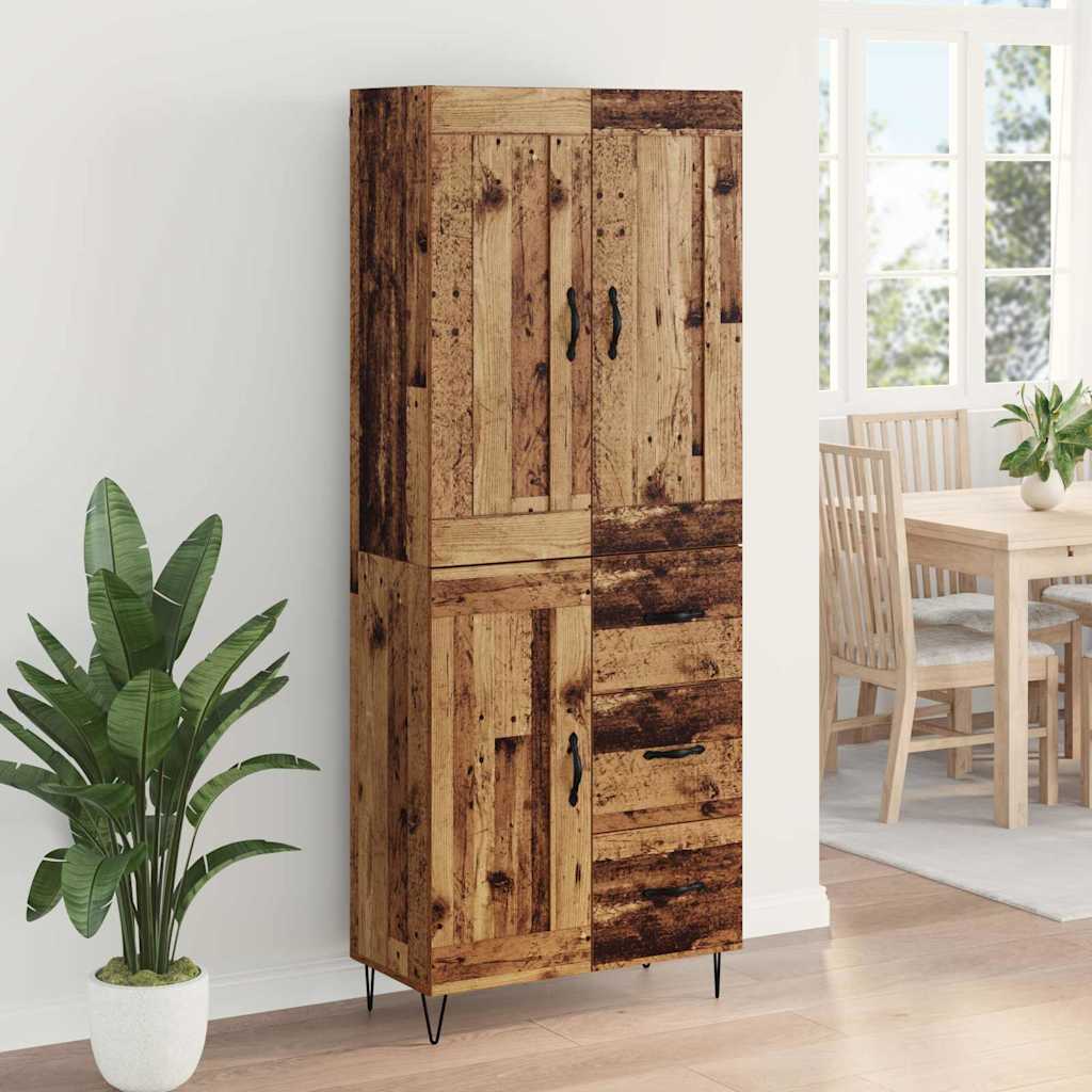 Haut Armoire Bois Ancien 69,5 x 34 x 180 cm Bois d'ingénierie - XIOS