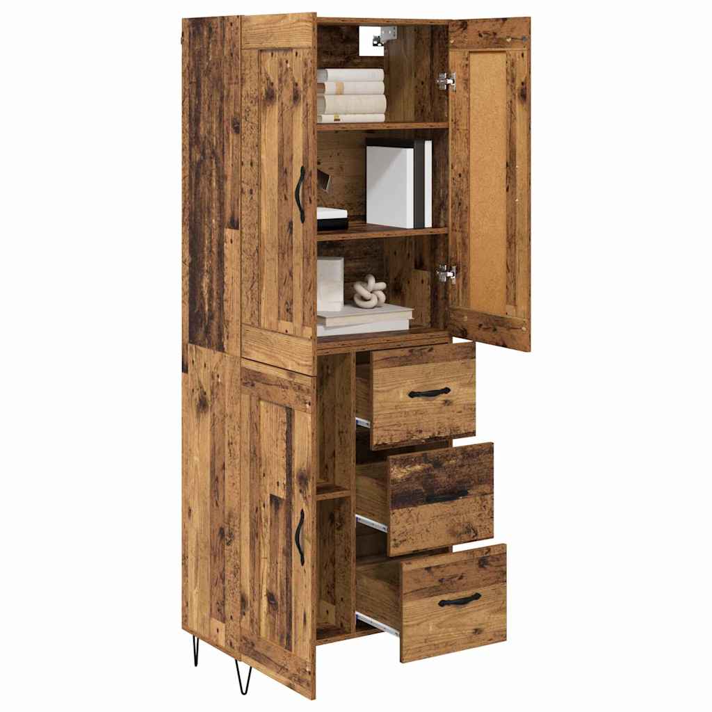 Haut Armoire Bois Ancien 69,5 x 34 x 180 cm Bois d'ingénierie - XIOS