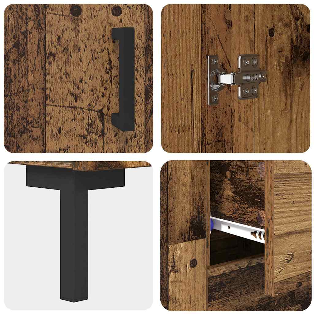 Haut Armoire Bois Ancien 69,5 x 34 x 180 cm Bois d'ingénierie - XIOS