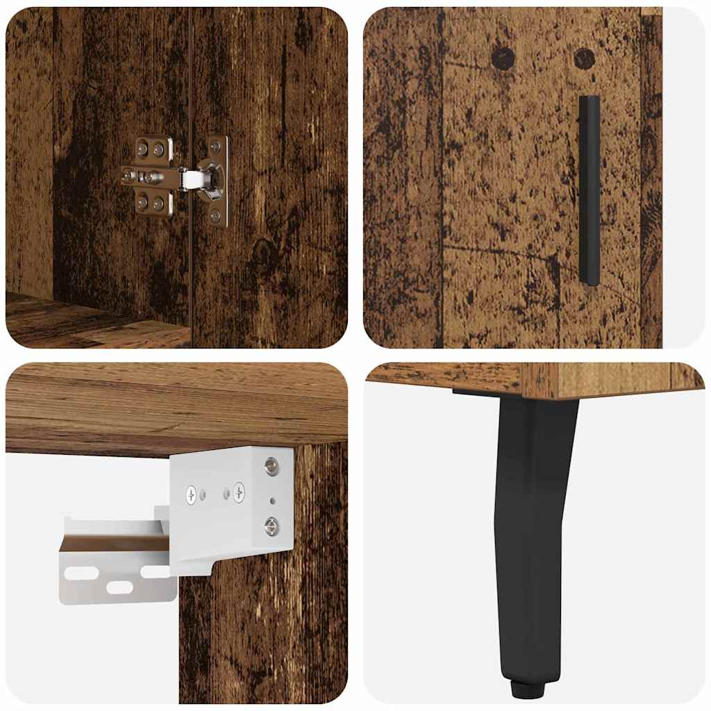 Haut Armoire Bois Ancien 69,5 x 34 x 180 cm - XIOS