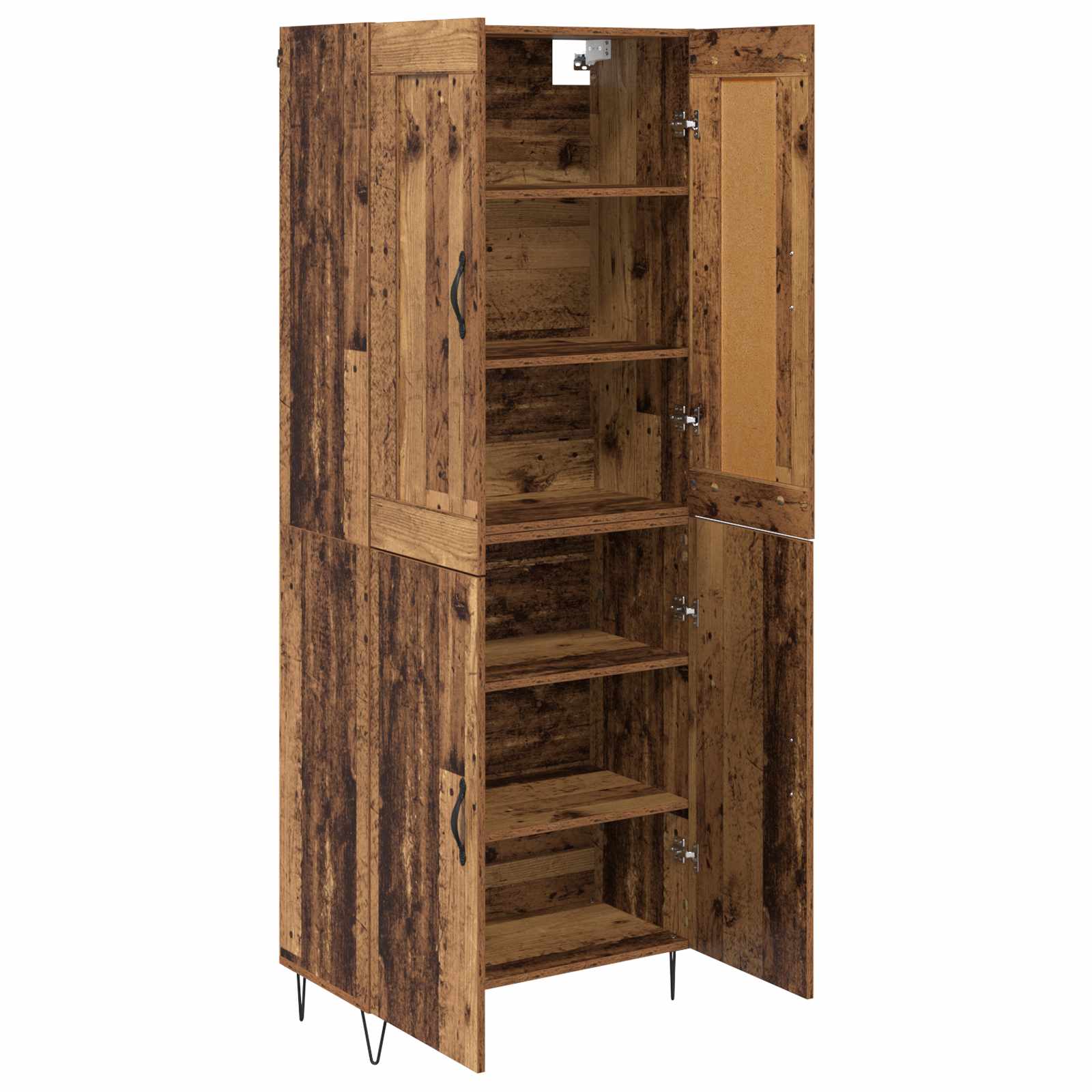 Haut Armoire Bois Ancien 69,5 x 34 x 180 cm Bois d'ingénierie - XIOS