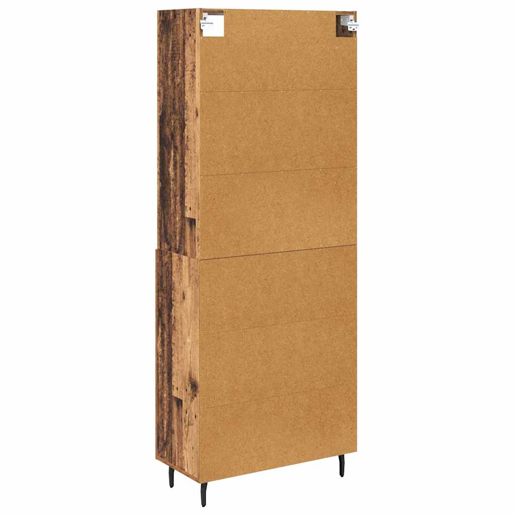 Haut Armoire avec tiroir Bois Ancien 69,5 x 34 x 180 cm - XIOS