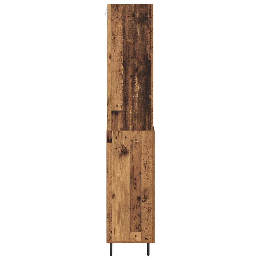 Haut Armoire 2 pc Bois Ancien 69,5 x 32,5 x 180 cm