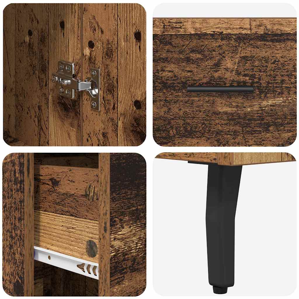 Haut Armoire Bois Ancien 34,5 x 34 x 180 cm Bois d'ingénierie - XIOS