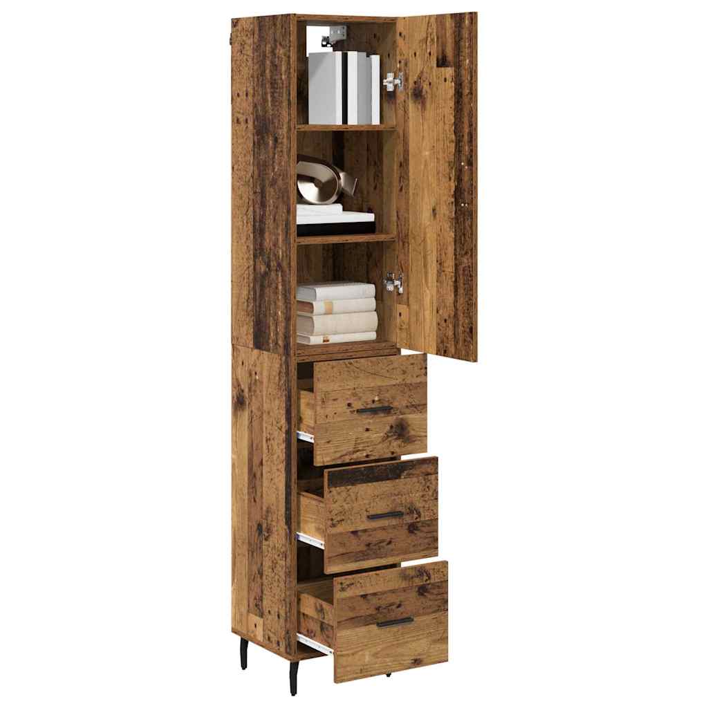 Haut Armoire Bois Ancien 34,5 x 34 x 180 cm Bois d'ingénierie - XIOS