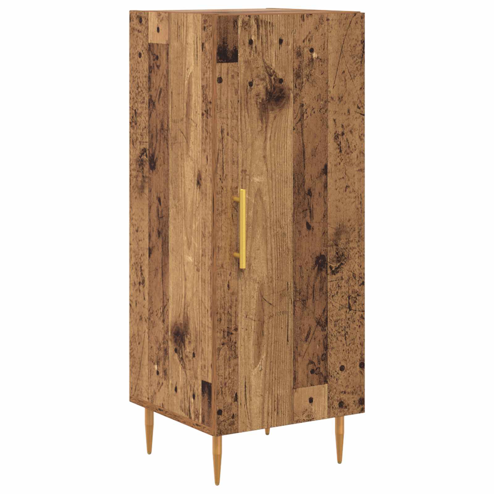 Haut Armoire 2 pcs Bois Ancien Bois d'ingénierie - XIOS