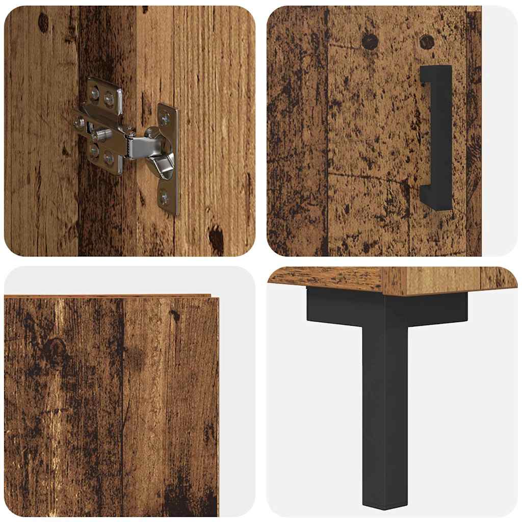 Haut Armoire Bois Ancien 34,5 x 34 x 180 cm Bois d'ingénierie - XIOS