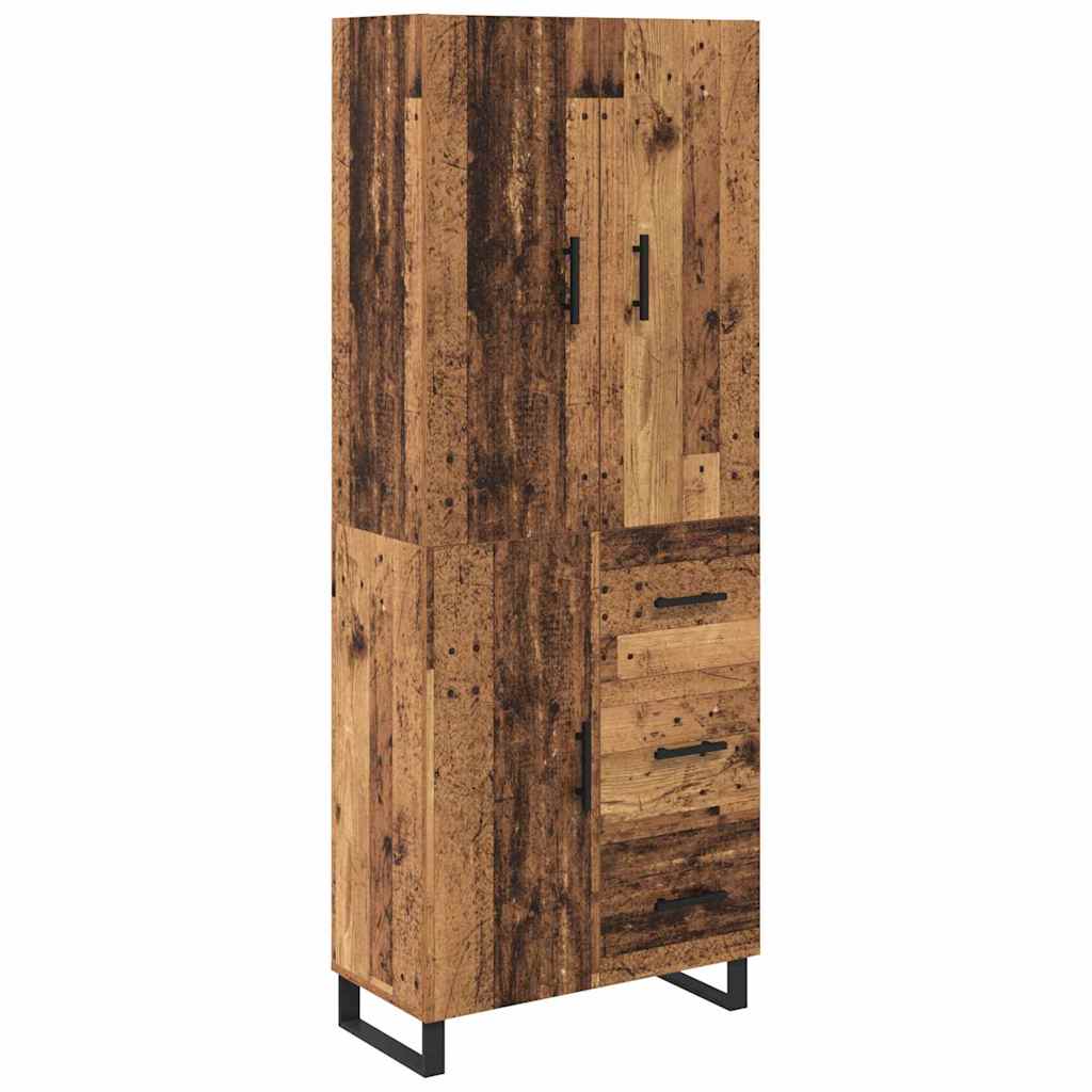 Haut Armoire 2 pc Bois Ancien 69,5 x 34 x 180 cm - XIOS