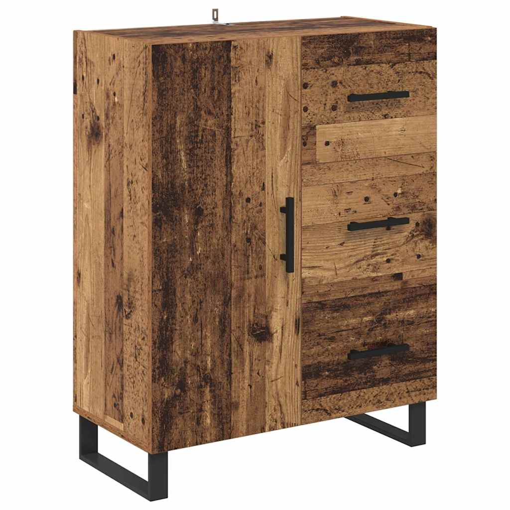 Haut Armoire 2 pc Bois Ancien 69,5 x 34 x 180 cm - XIOS