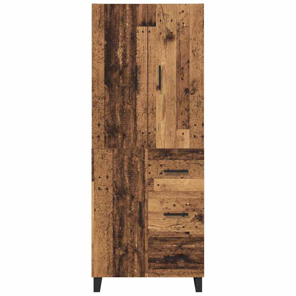 Haut Armoire 2 pc Bois Ancien 69,5 x 34 x 180 cm - XIOS