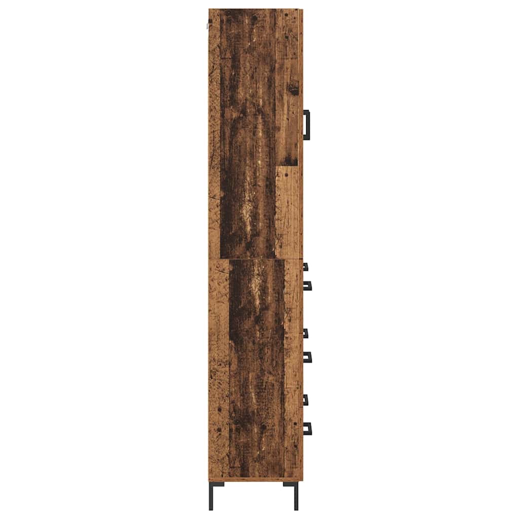 Haut Armoire avec tiroir 2 pcs Bois ancien Bois d'ingénierie - XIOS