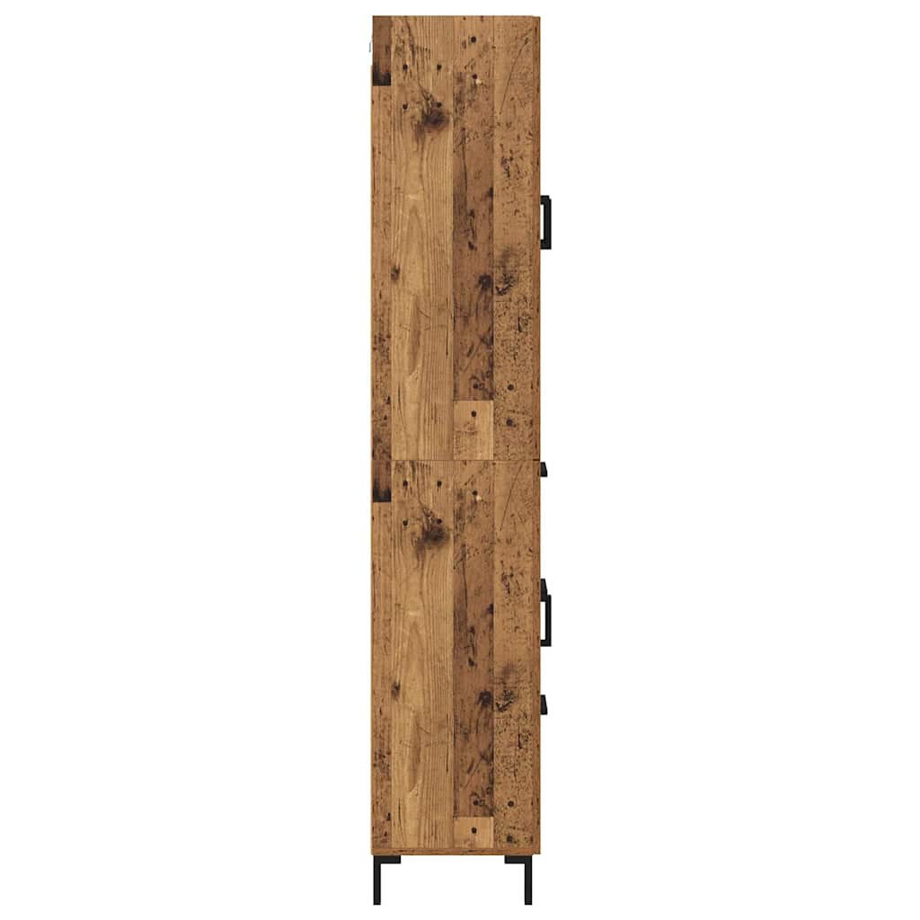 Haut Armoire 2 pc Bois Ancien 69,5 x 34 x 180 cm