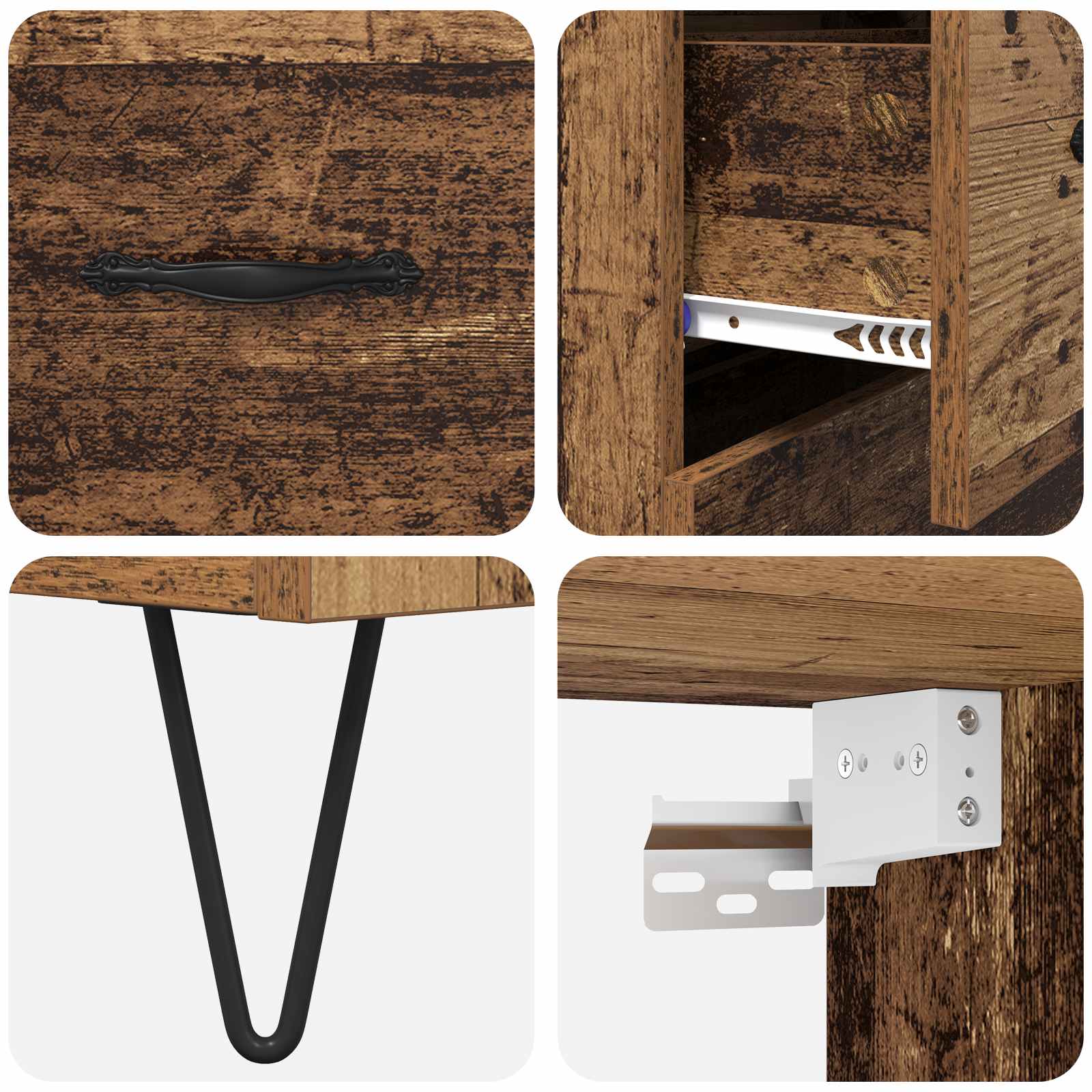 Haut Armoire Bois Ancien 69,5 x 32,5 x 180 cm Bois d'ingénierie - XIOS