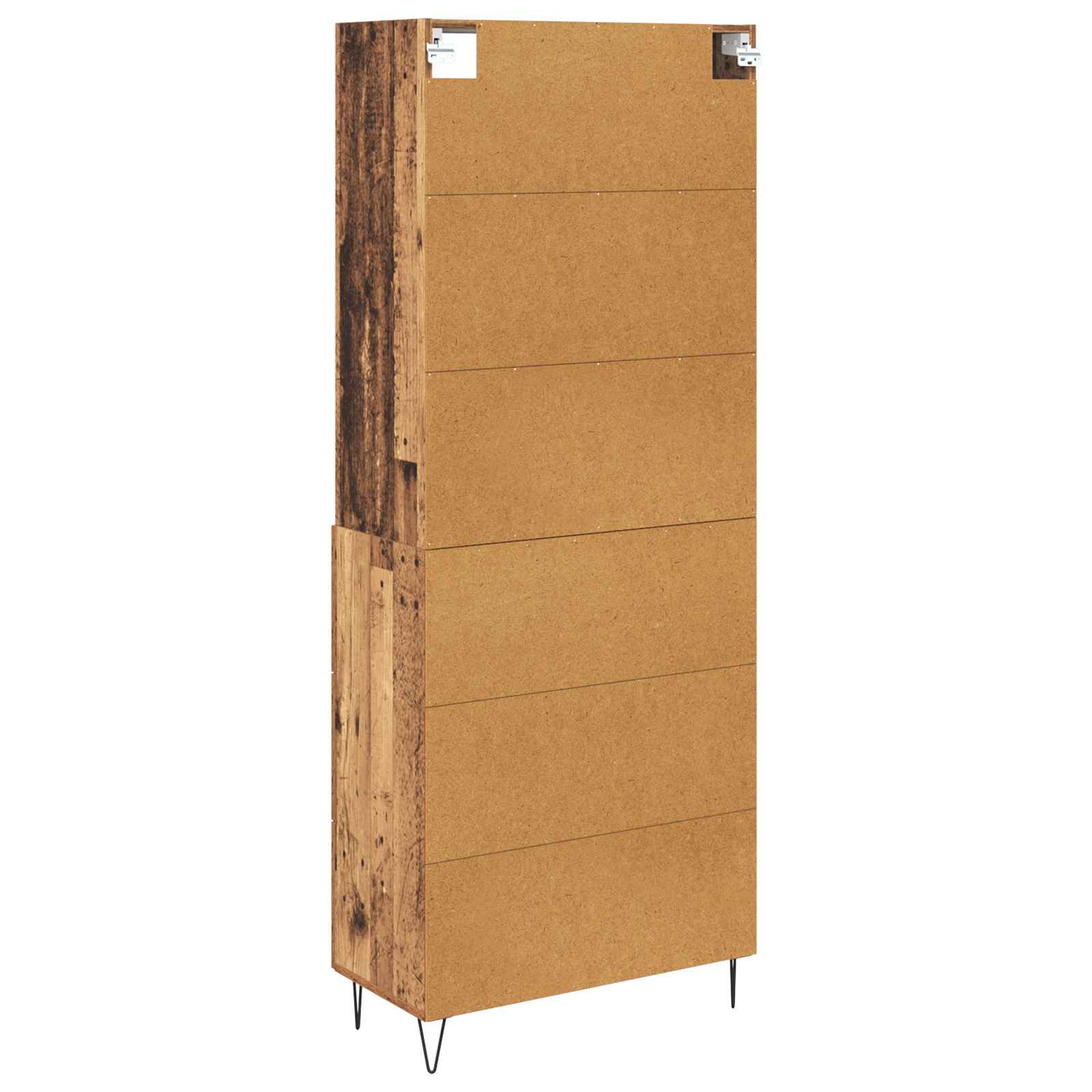 Haut Armoire 2 pc Bois ancien 69,5 x 34 x 180 cm