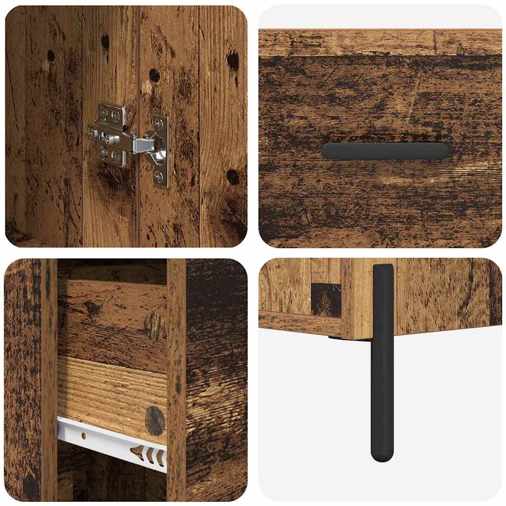 Haut Armoire Bois Ancien 34,5 x 34 x 180 cm Bois d'ingénierie - XIOS