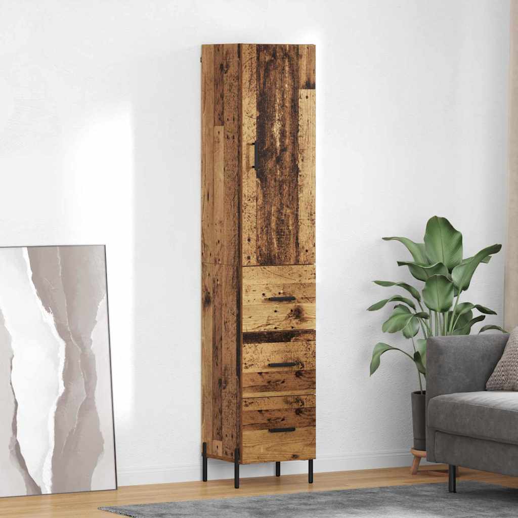Haut Armoire Bois Ancien 34,5 x 34 x 180 cm Bois d'ingénierie - XIOS