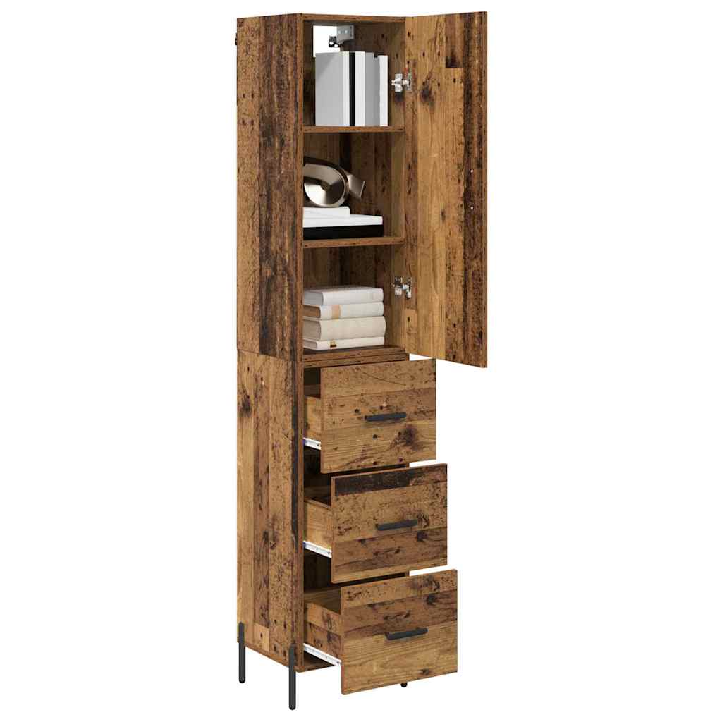 Haut Armoire Bois Ancien 34,5 x 34 x 180 cm Bois d'ingénierie - XIOS