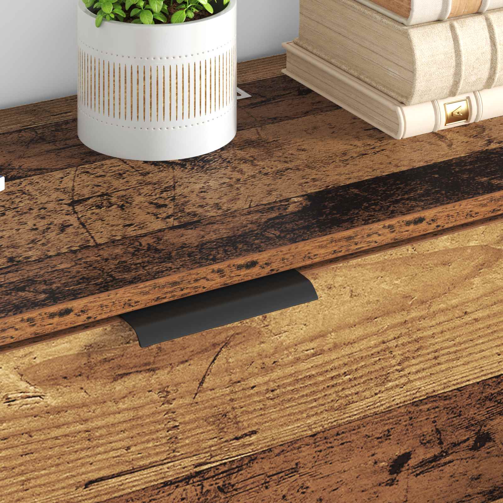 Buffet avec tiroir 3 pcs Bois Ancien Bois d'ingénierie - XIOS