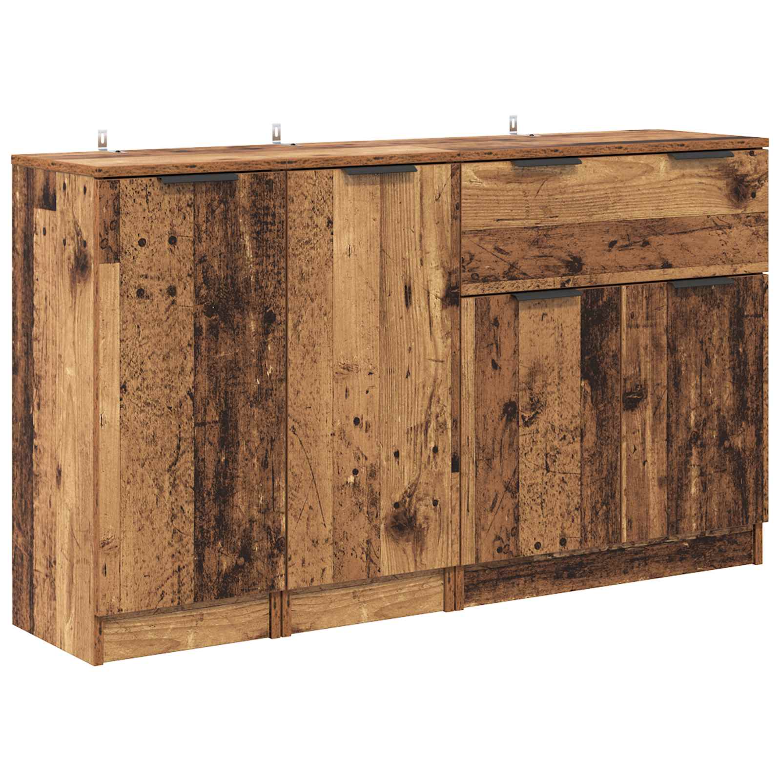 Buffet avec tiroir 3 pcs Bois Ancien Bois d'ingénierie - XIOS