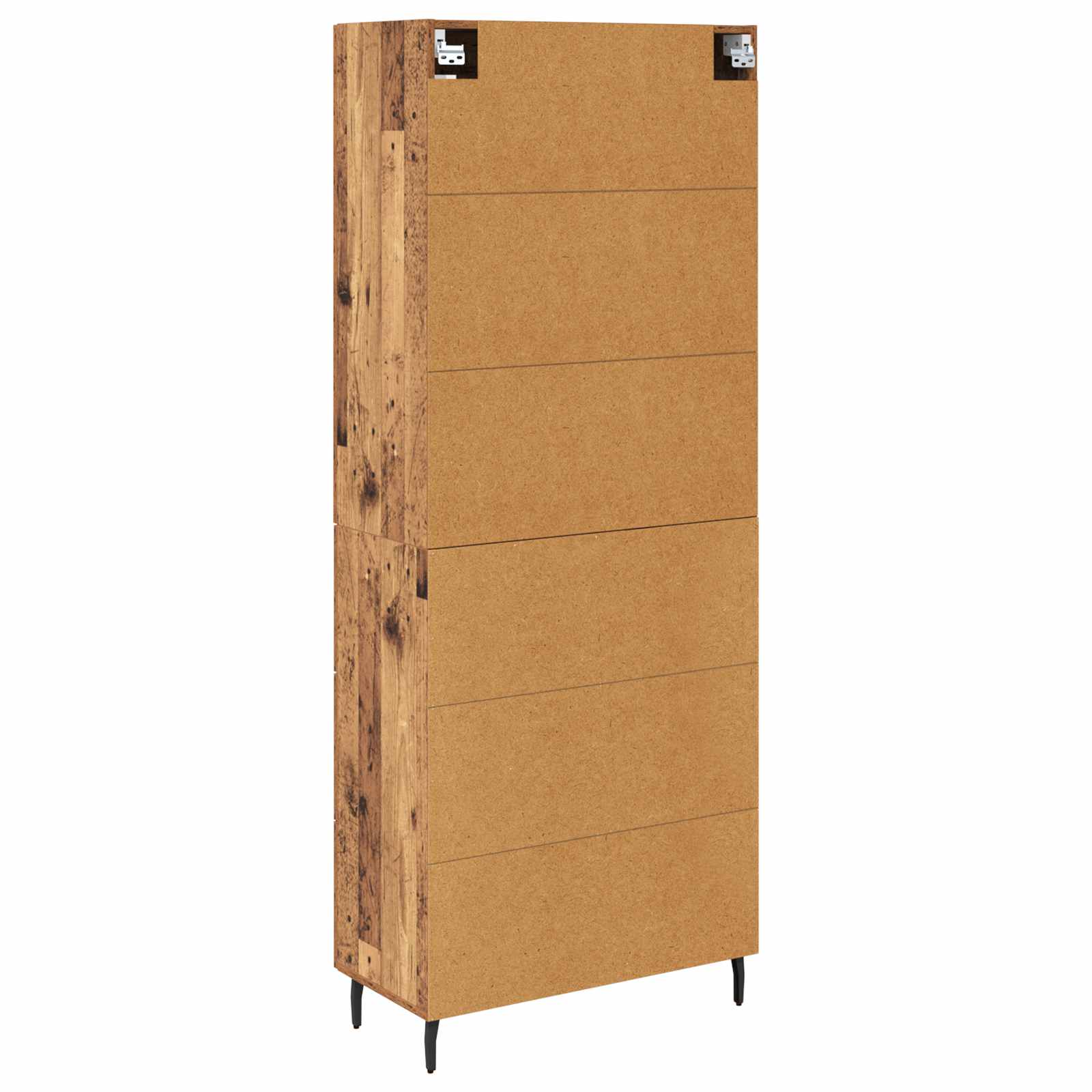 Haut Armoire 2 pc Bois ancien 69,5 x 34 x 180 cm - XIOS