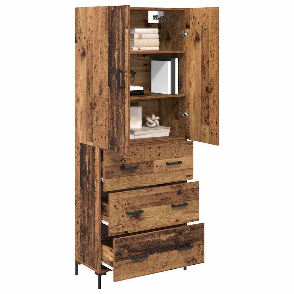 Haut Armoire Bois Ancien 69,5 x 34 x 180 cm Bois d'ingénierie - XIOS
