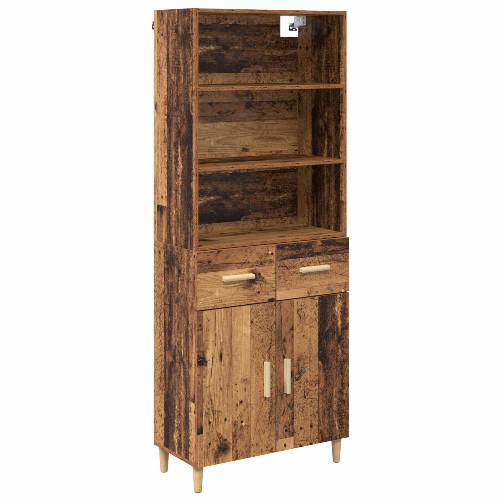 Haut Armoire Bois Ancien 69,5 x 32,5 x 180 cm Bois d'ingénierie - XIOS